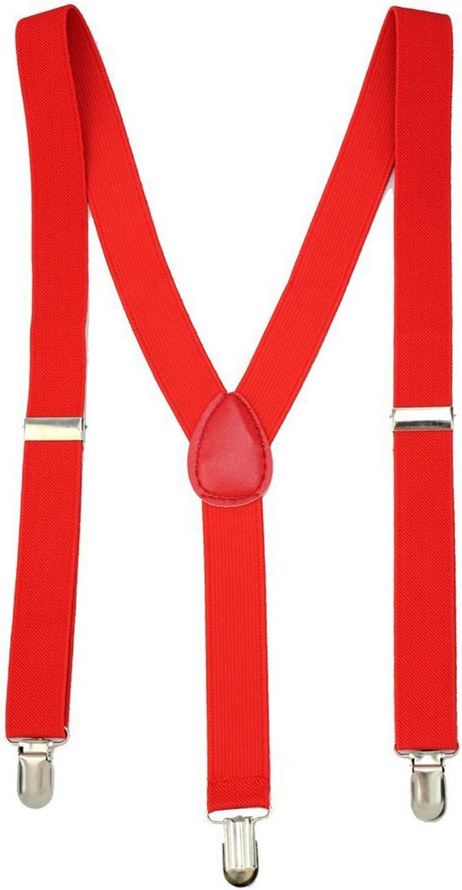 Red Braces / Party Suspenders - Adult