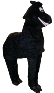 Mascot Horse Black - Two Person