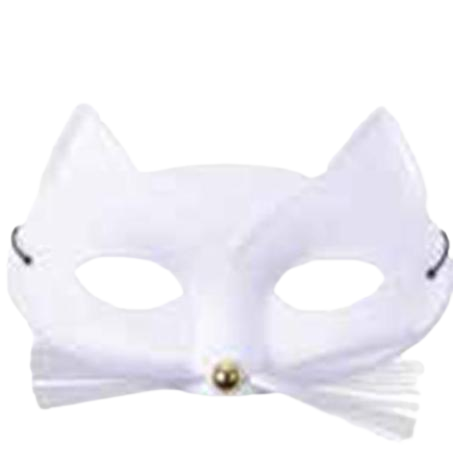 crying white cat Mask for Sale by CleverJane