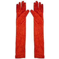 Long Gloves - Red velvet