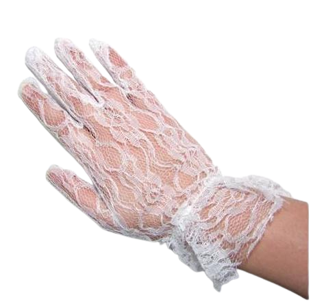 Gloves White Lace
