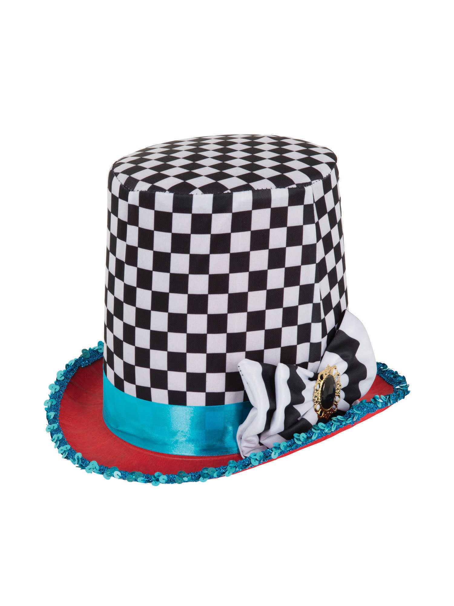 Stovepipe Mad Hatter Checkered Hat